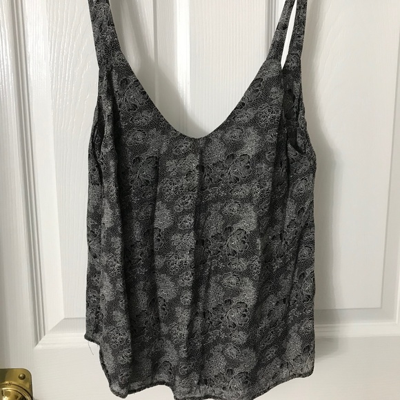 Reformation Floral Black/Gray Tank - Picture 1 of 5